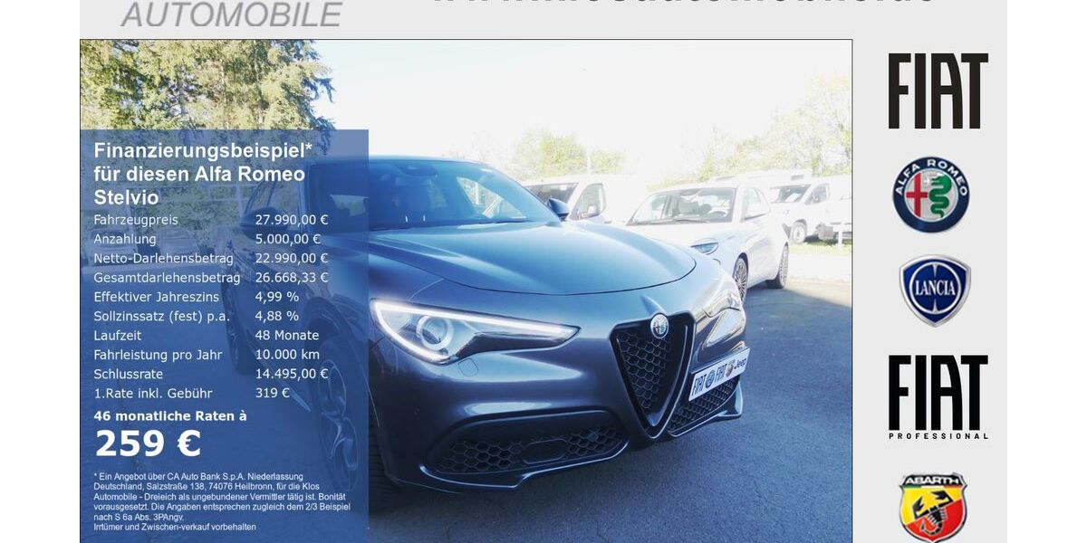 Alfa Romeo Stelvio 103.602 km 27.990 &euro; Dreieich 63303