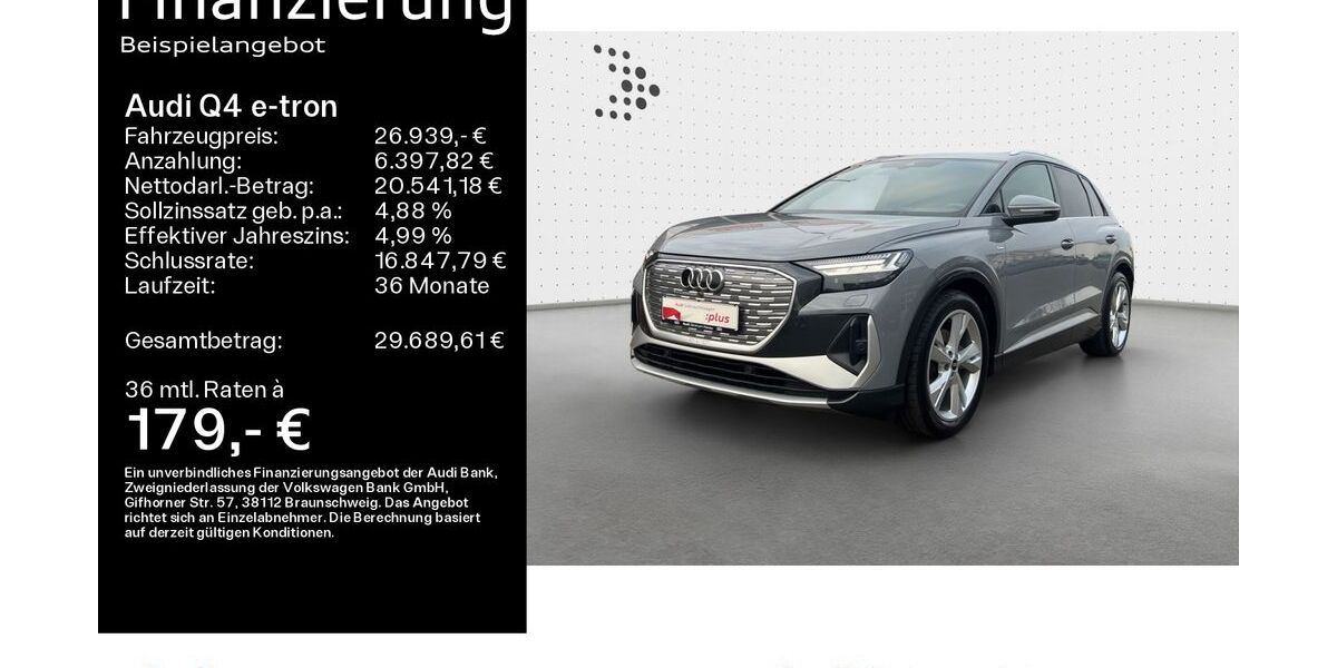Audi Q4 e-tron 32.950 km 25.469 &euro; Hanau 63452