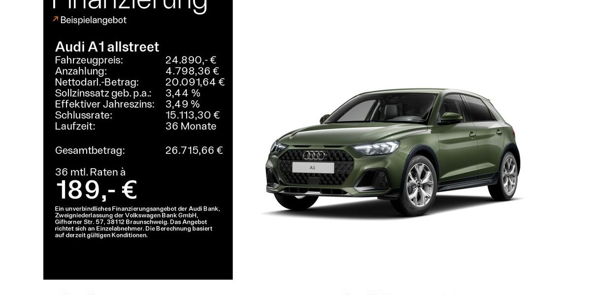Audi A1 6.255 km 24.480 &euro; Hofheim 65719