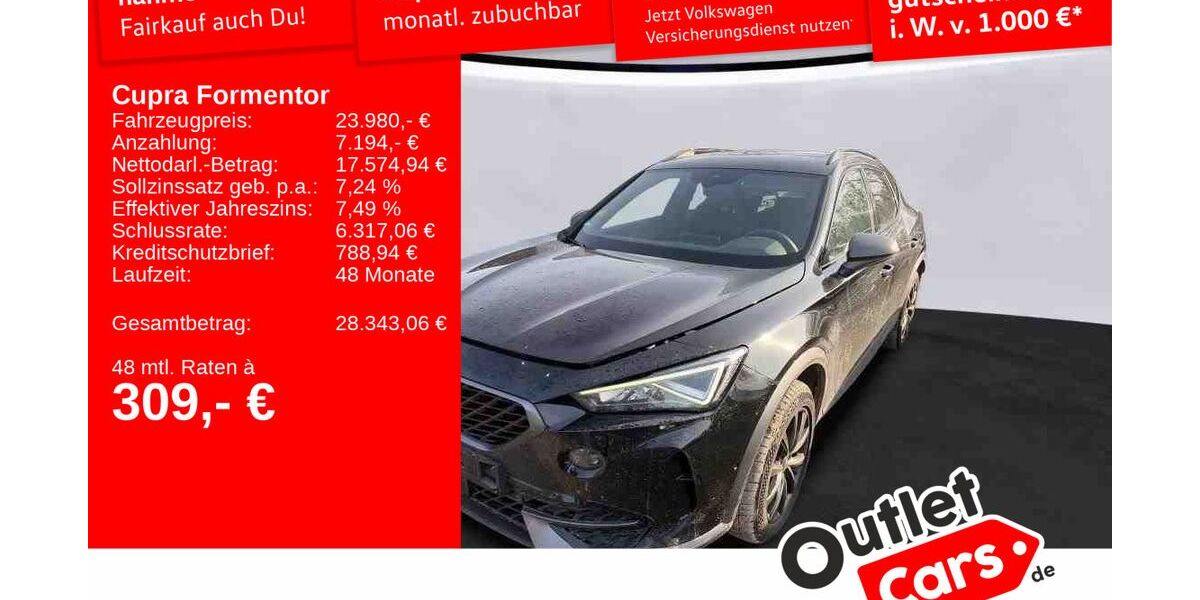 Cupra Formentor 99.714 km 23.980 &euro; Frankfurt 60326