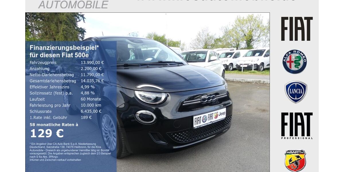 Fiat 500e 10.734 km 13.990 &euro; Dreieich 63303