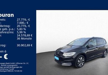 VW Touran 38.950 km 27.779 &euro; Offenbach am Main 63071