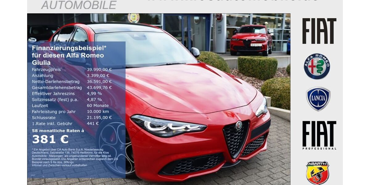 Alfa Romeo Giulia 23.276 km 38.990 &euro; Dreieich 63303