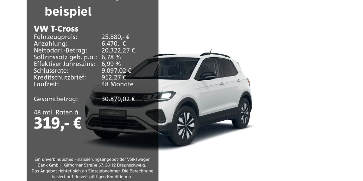 VW T-Cross 17.553 km 25.880 &euro; Groß-Umstadt 64823