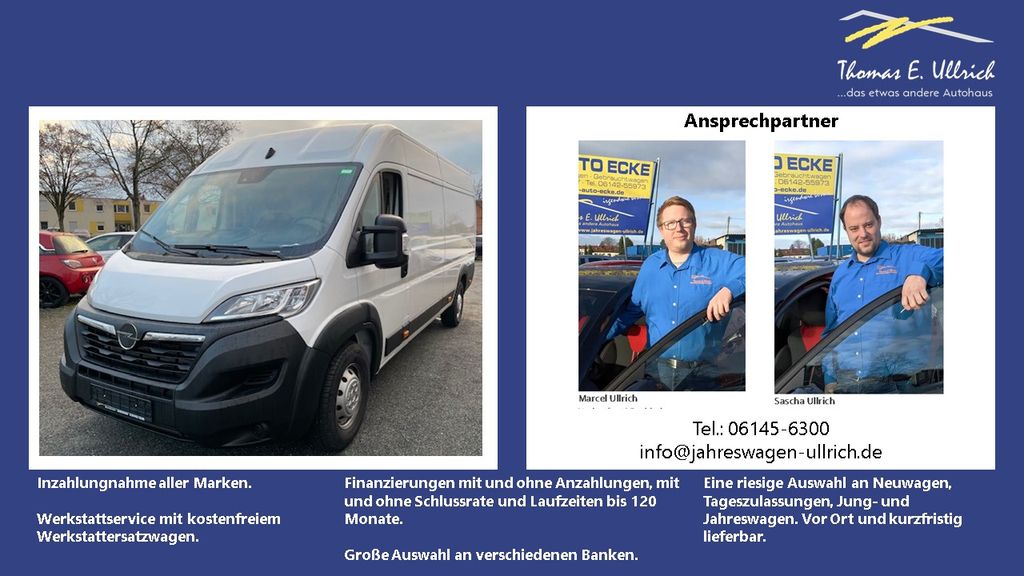 Opel Movano 4.500 km 26.995 &euro; Rüsselsheim 65428