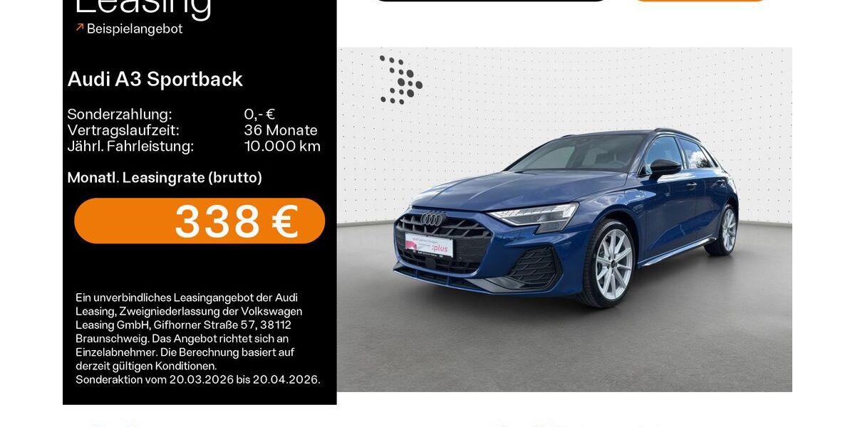 Audi A3 6.100 km 40.749 &euro; Hanau 63452