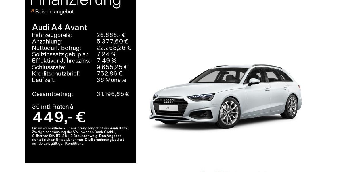 Audi A4 73.100 km 26.888 &euro; Mühlheim 63165