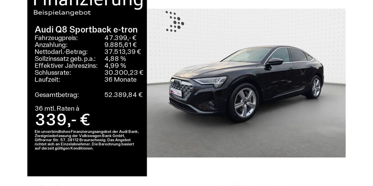 Audi Q8 e-tron 18.500 km 44.479 &euro; Hanau 63452
