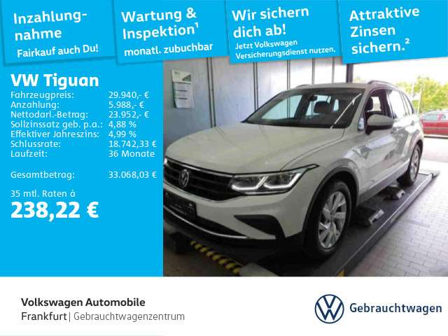 VW Tiguan 49.519 km 29.941 &euro; Frankfurt 60326