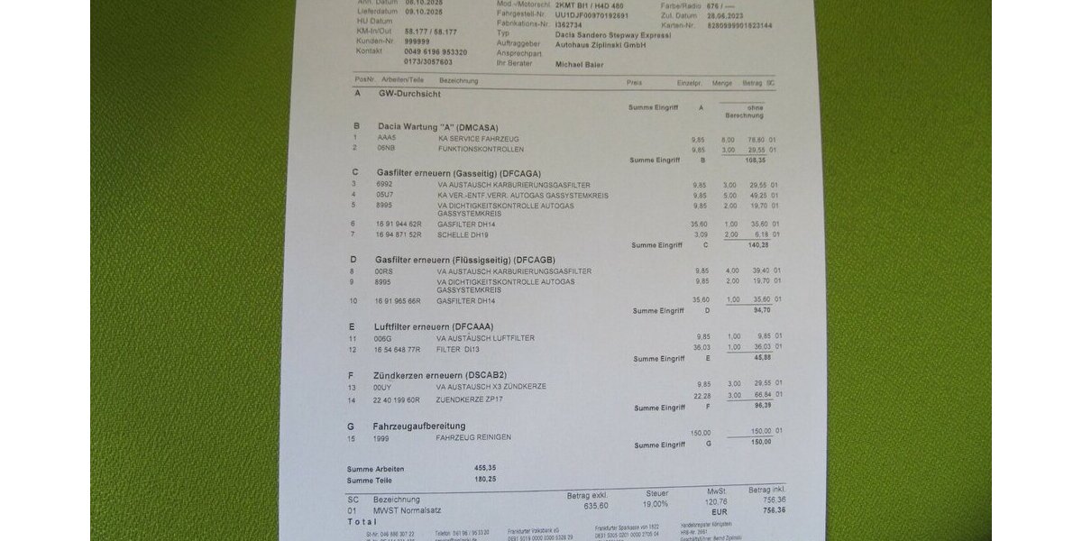 Dacia Sandero III Stepway Expression TCe 100 LPG 58.647 km 14.890 &euro; Schwalbach/Taunus 65824