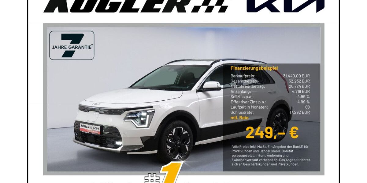 Kia Niro EV 41.460 km 29.860 &euro; Rosbach | Frankfurt Nord 61191