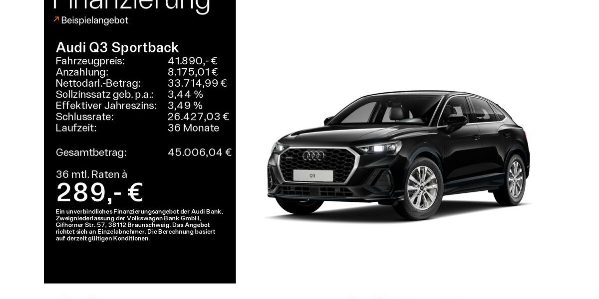 Audi Q3 15.466 km 41.880 &euro; Hofheim 65719