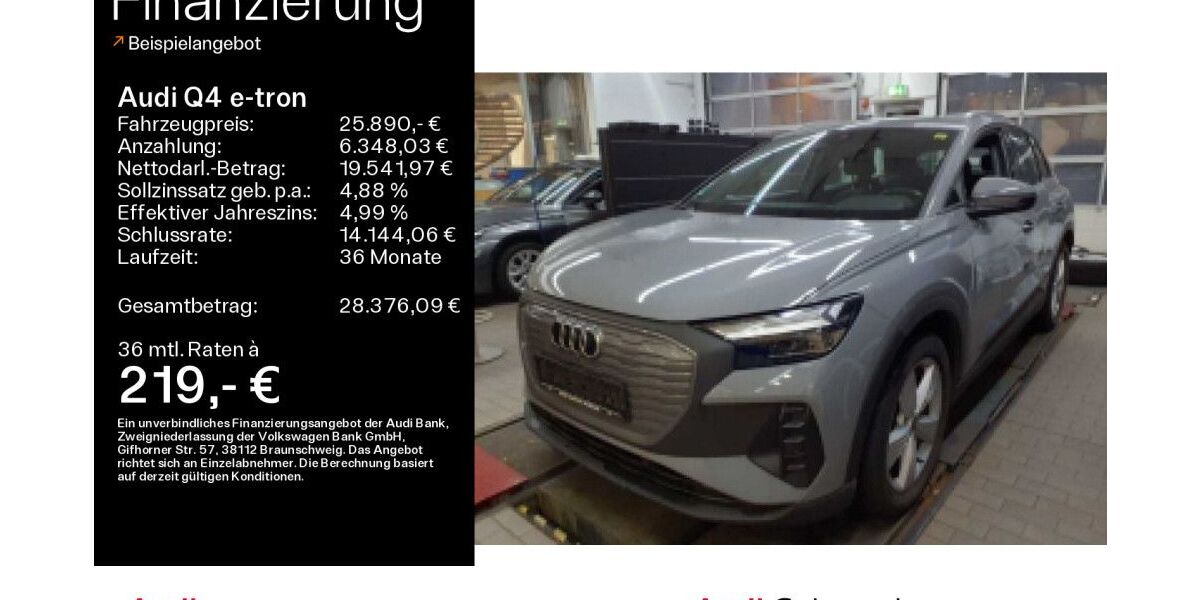 Audi Q4 e-tron 55.567 km 25.890 &euro; Hofheim 65719