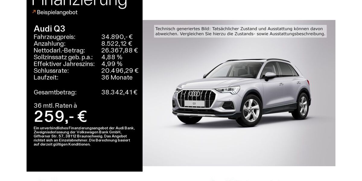 Audi Q3 24.772 km 34.890 &euro; Oberursel 61440