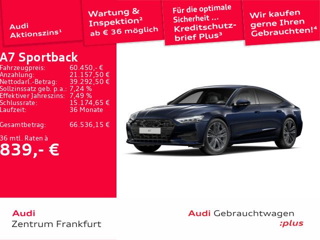Audi A7 19.542 km 60.450 &euro; Frankfurt am Main 60326