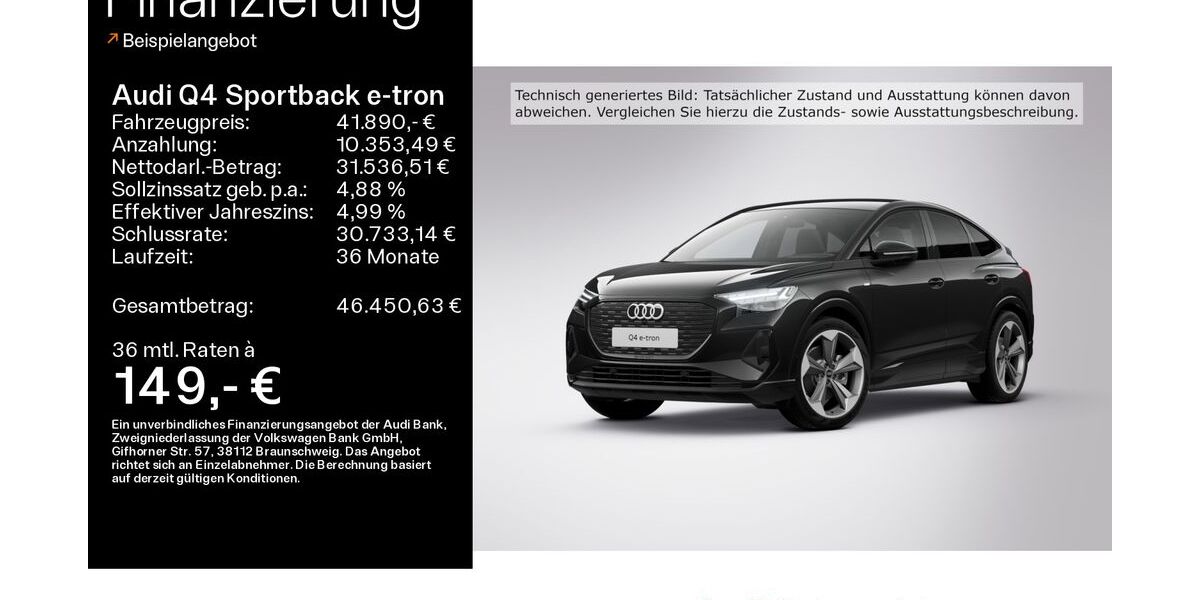 Audi Q4 e-tron 24.731 km 38.890 &euro; Bad Nauheim 61231