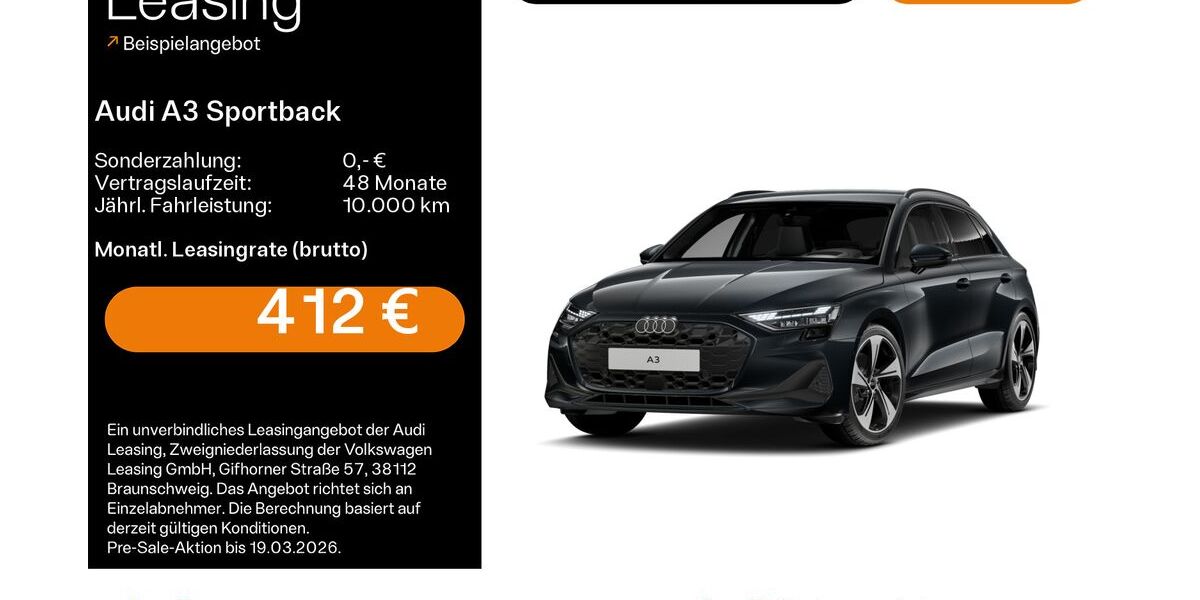 Audi A3 28.100 km 36.499 &euro; Hofheim 65719