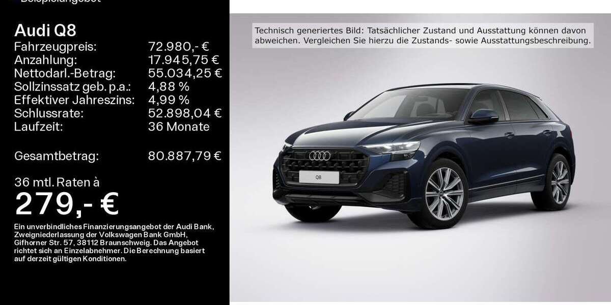 Audi Q8 27.518 km 72.980 &euro; Hofheim 65719