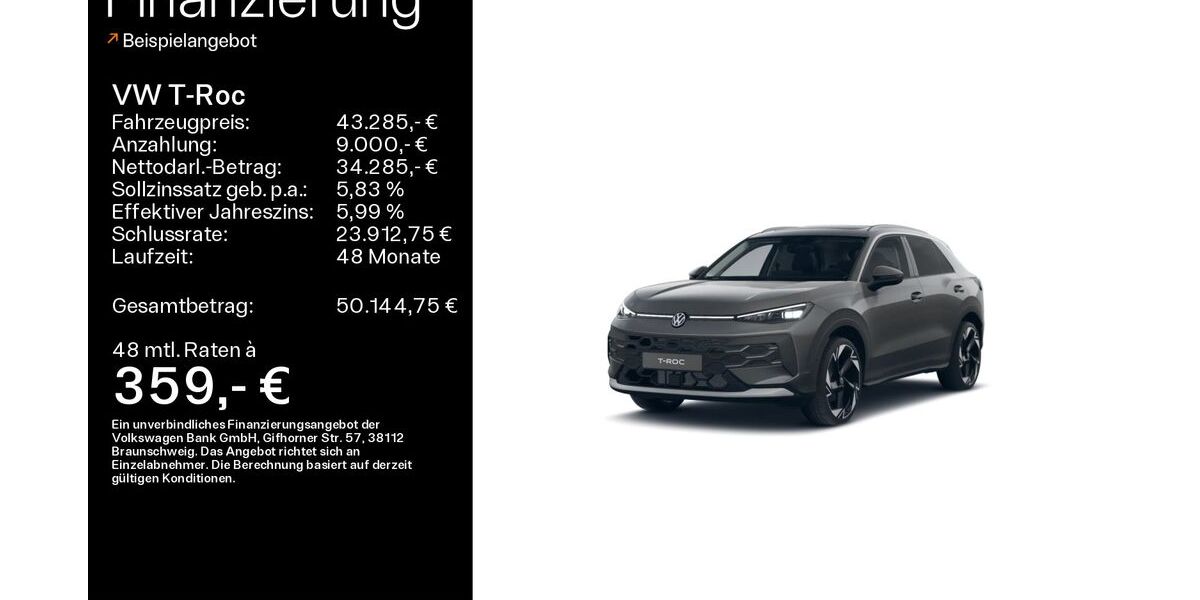 VW T-Roc 2.900 km 42.985 &euro; Mühlheim 63165