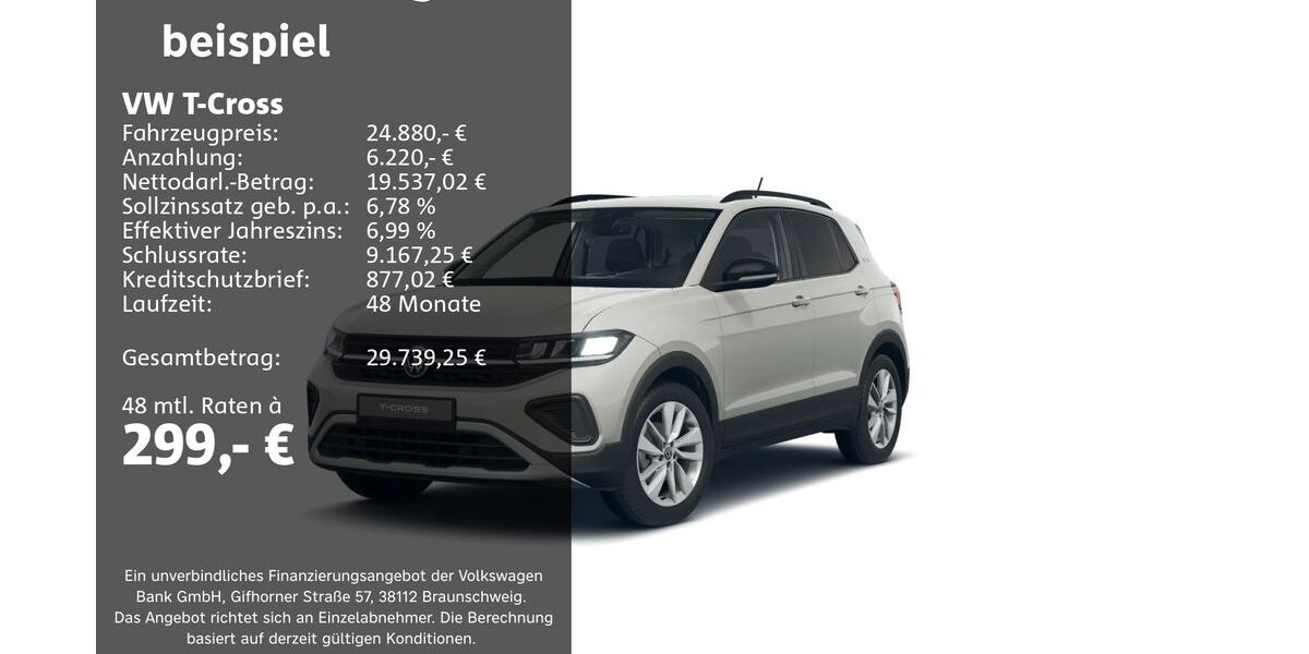 VW T-Cross 5.462 km 24.880 &euro; Groß-Umstadt 64823