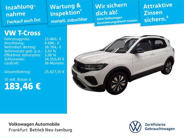 VW T-Cross 7.276 km 23.481 &euro; Neu-Isenburg 63263
