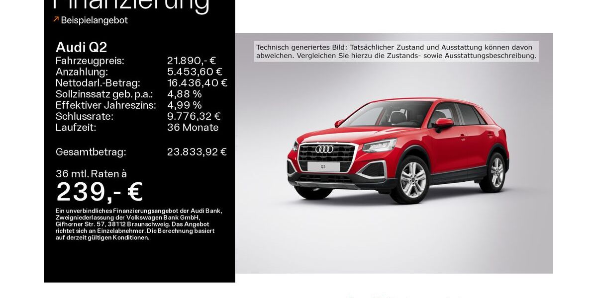 Audi Q2 60.065 km 20.480 &euro; Bad Nauheim 61231