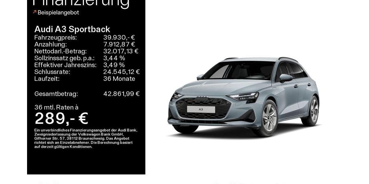 Audi A3 5.454 km 39.930 &euro; Oberursel 61440
