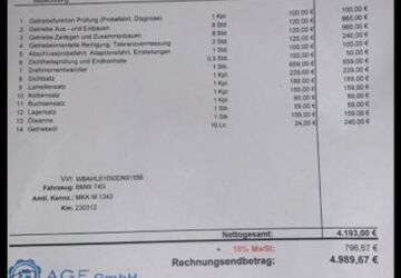 BMW 740 232.000 km 2.100 &euro; Nidderau 61130