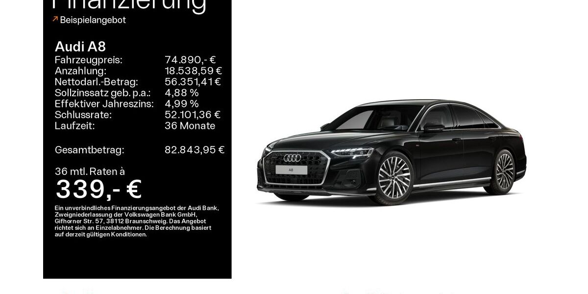 Audi A8 13.956 km 73.890 &euro; Oberursel 61440