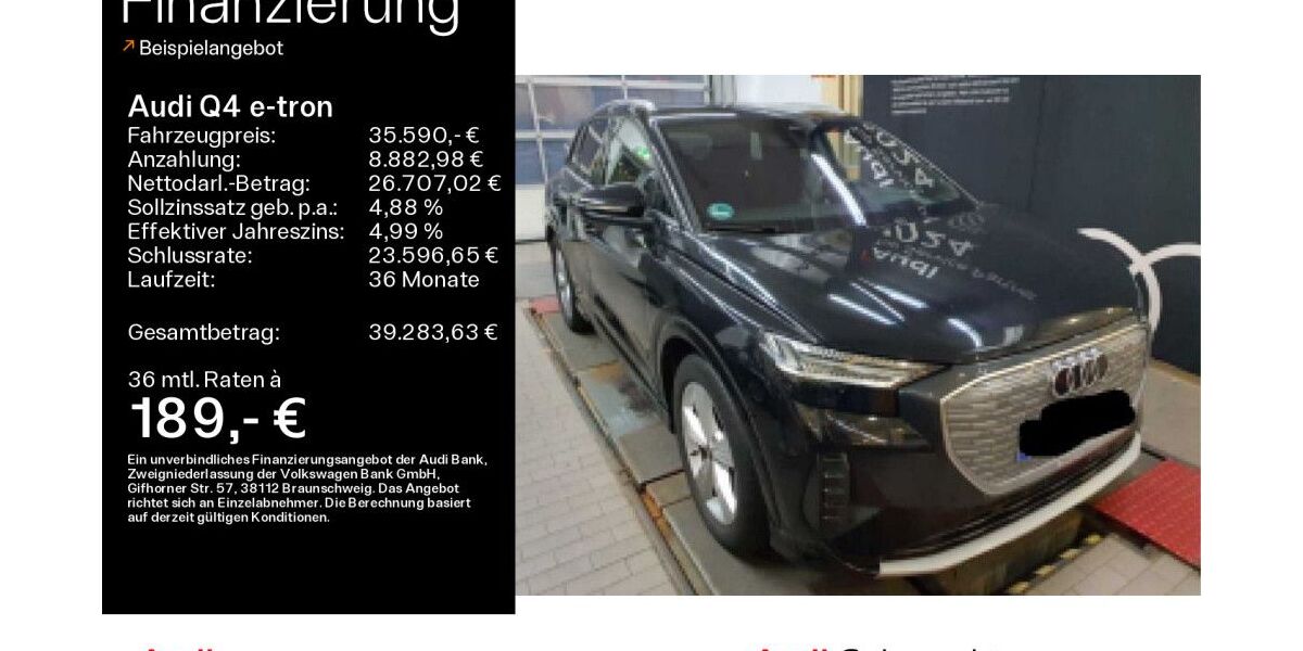 Audi Q4 e-tron 34.985 km 34.480 &euro; Hofheim 65719