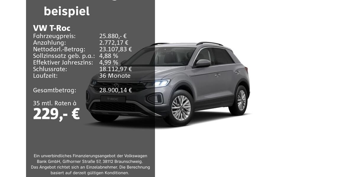 VW T-Roc 11.054 km 25.880 &euro; Groß-Umstadt 64823